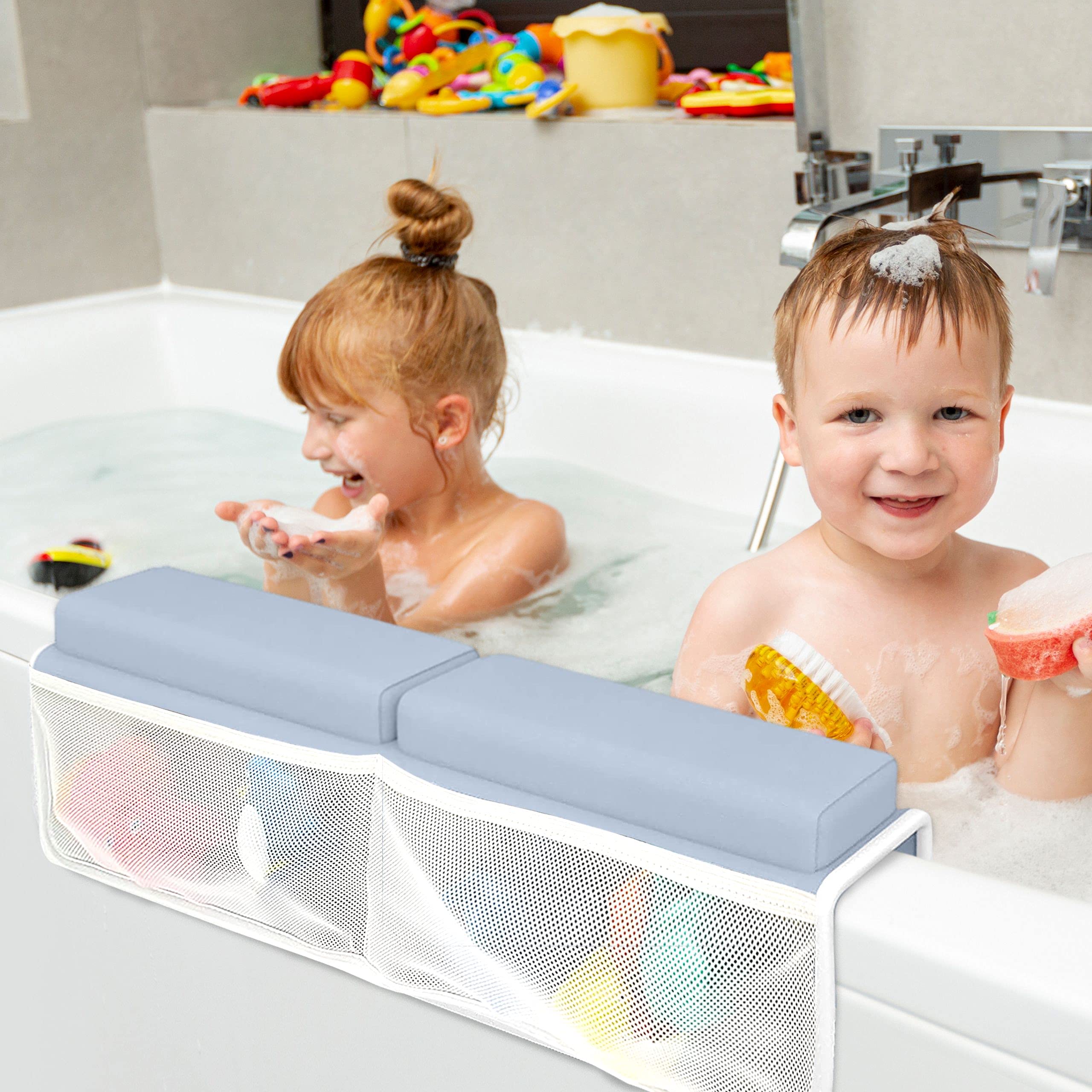 BaHoki Essentials mesh organizer keeps toys within reach on tub side