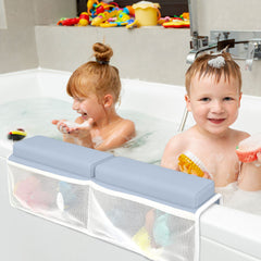 BaHoki Essentials mesh organizer keeps toys within reach on tub side