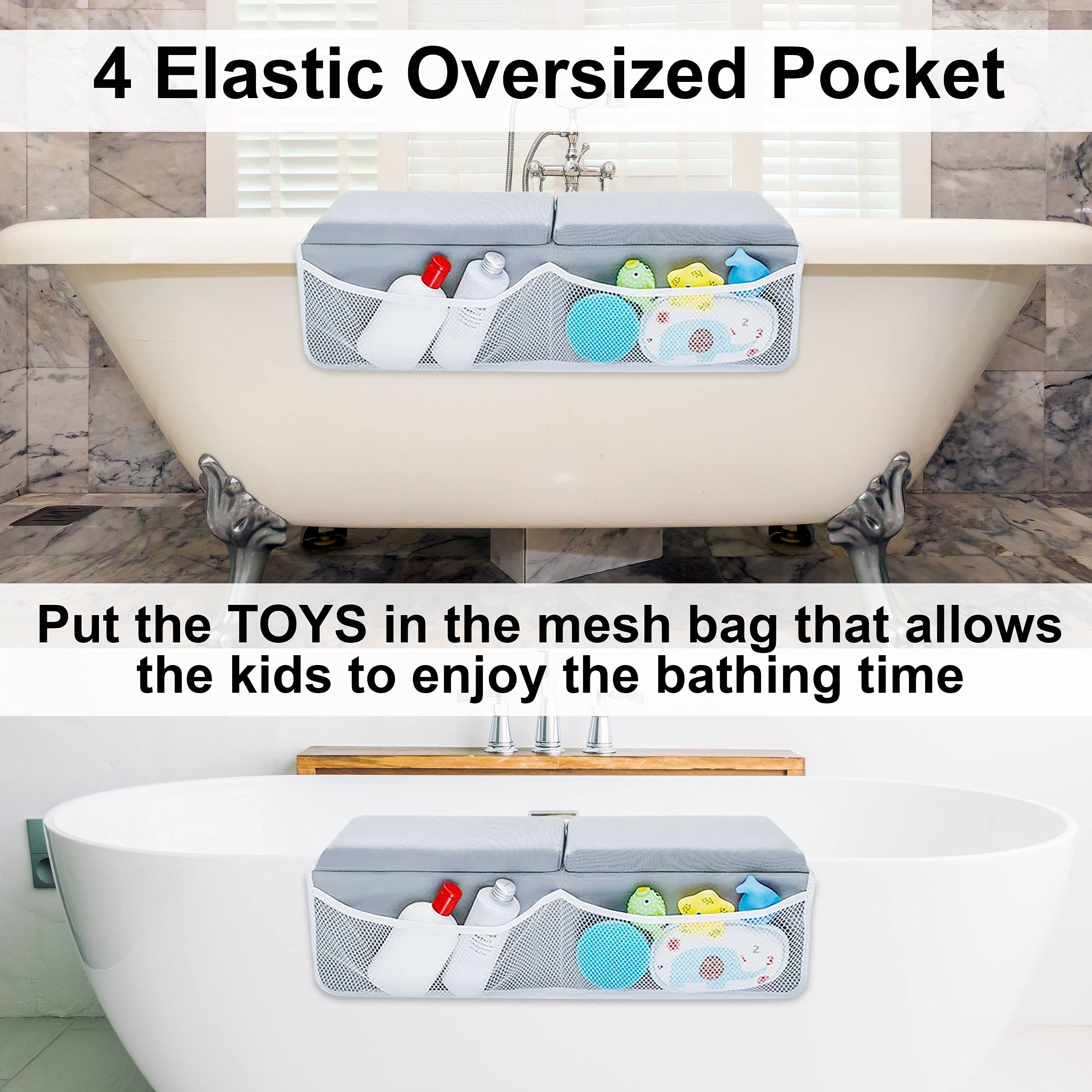 BaHoki Essentials non-slip suction cups keep pads secure in the tub