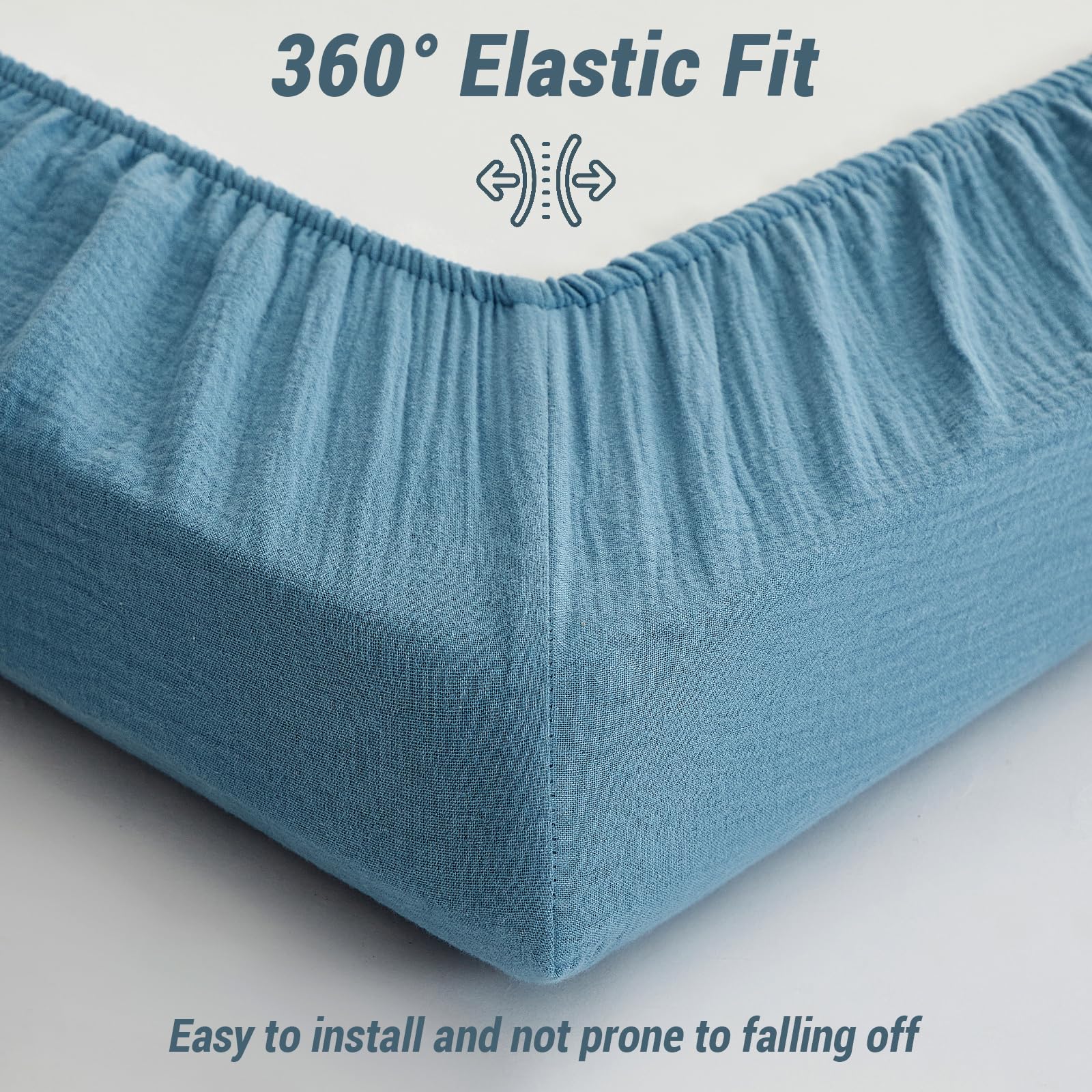 Bailix deep-pocket fit secures a 28x52 inch standard mattress.