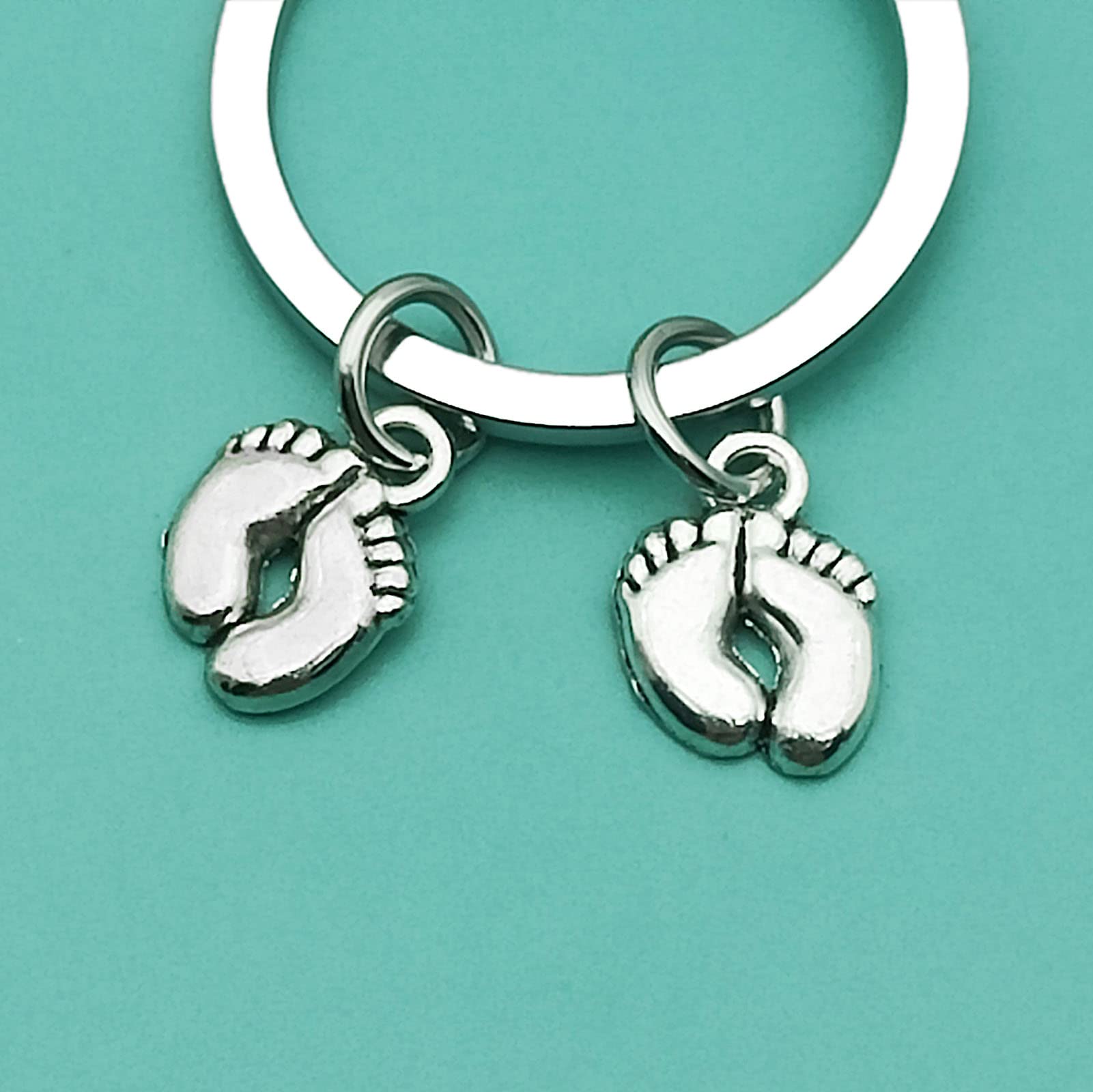 Baipilu keychain with engraved message, a touching sentiment for new twin parents.