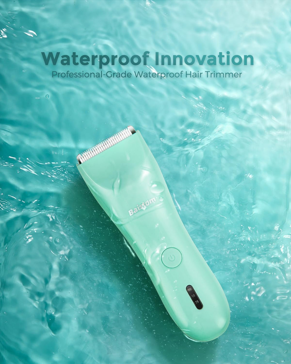 Baistom cordless kid trimmer enables convenient grooming anywhere.