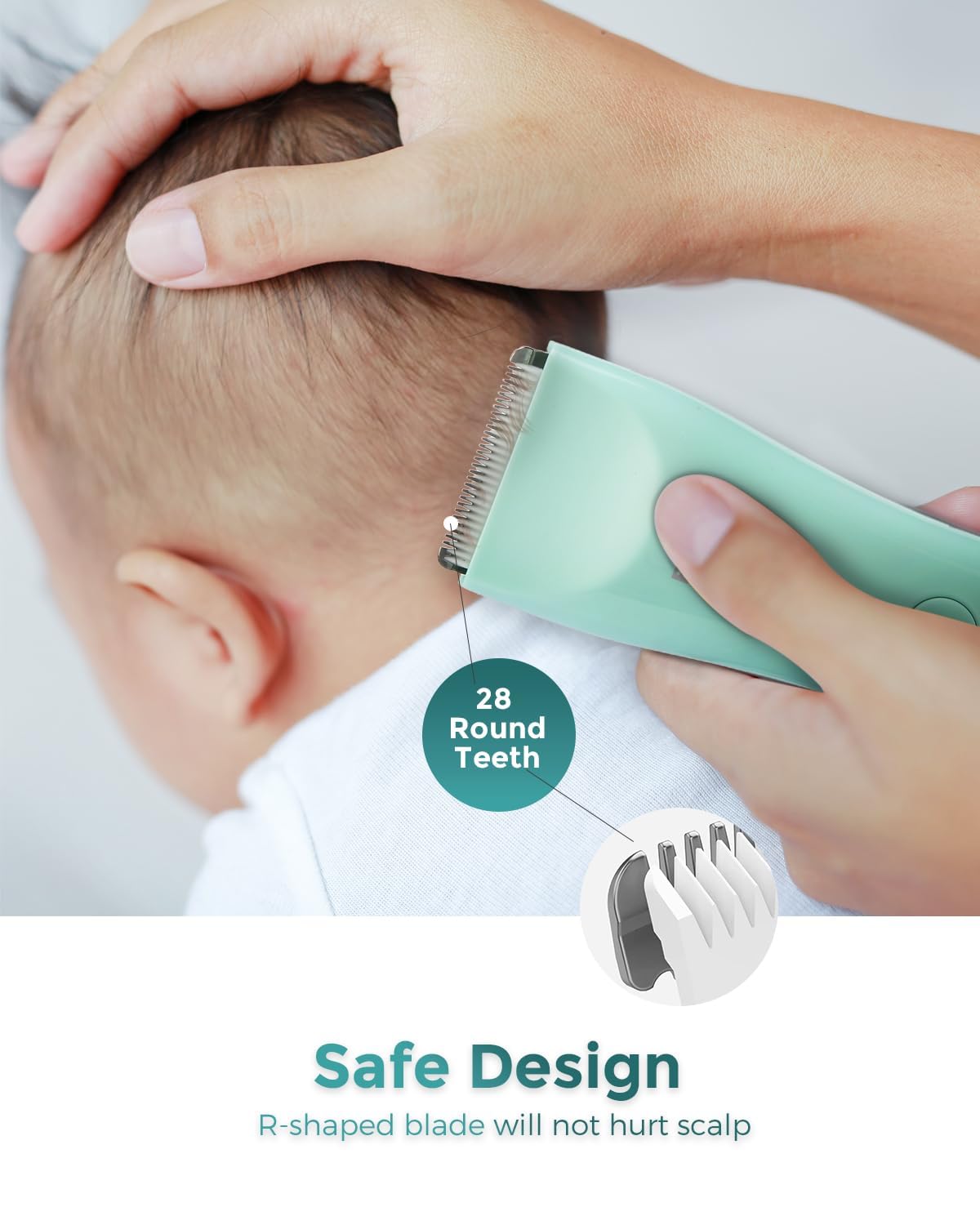 Baistom waterproof IPX7 clipper safe to rinse after use.