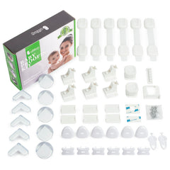 Baitiny magnetic cabinet locks demonstrate discreet childproofing for cabinets.