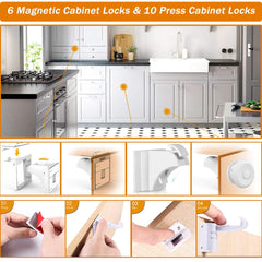 Baitiny new-generation cabinet locks blend invisibly while remaining accessible