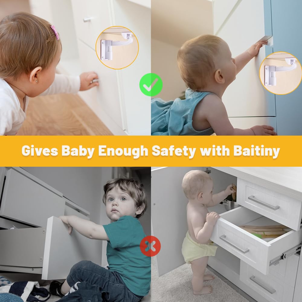 Baitiny cabinet and drawer compatibility for kitchen and bathroom