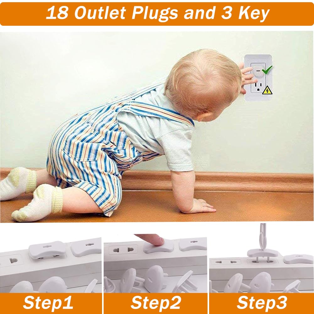 Baitiny outlet plug covers: 21-piece set to cover outlets safely