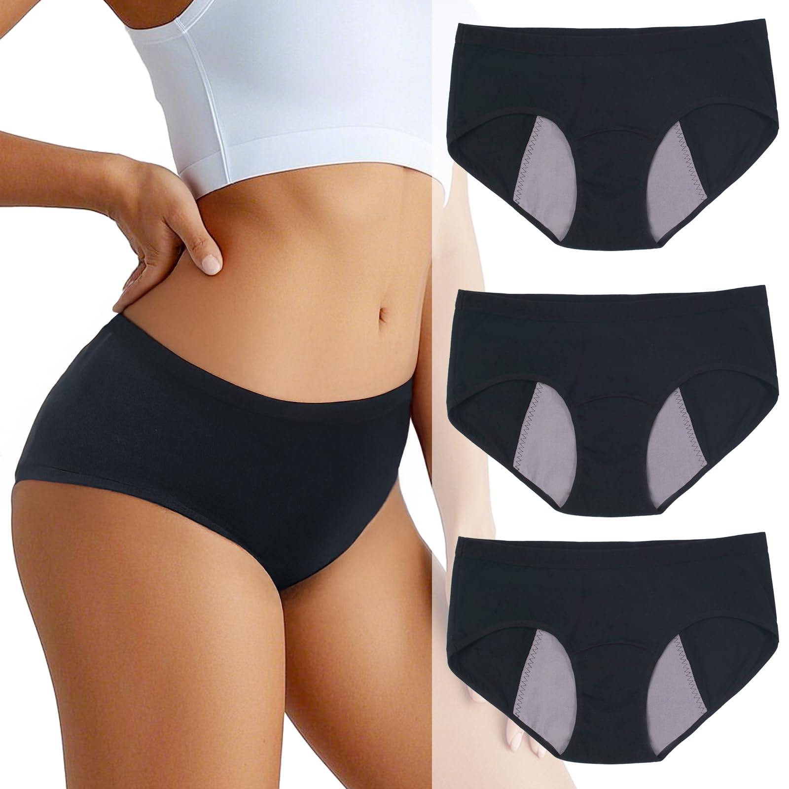 BAJISA absorbent-core underwear shows quick moisture capture for all-day comfort