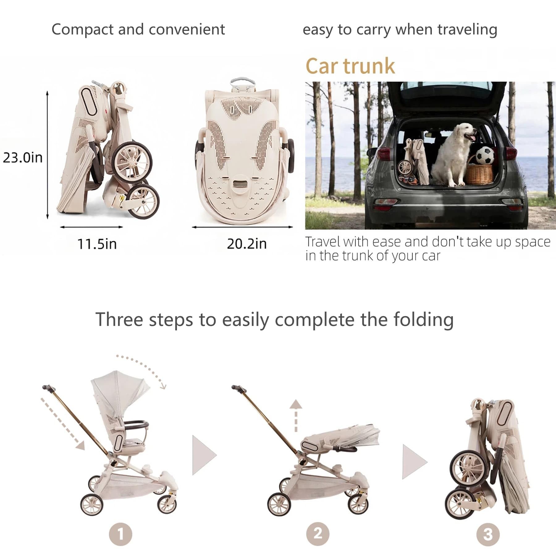 BAKISU front suspension cushions rough surfaces for a comfortable ride.