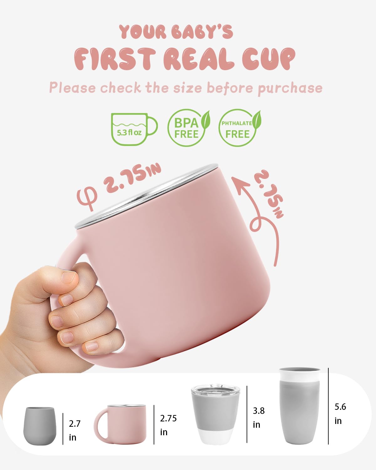 Bakpoco silicone shell offers a soft, safe grip for little hands.