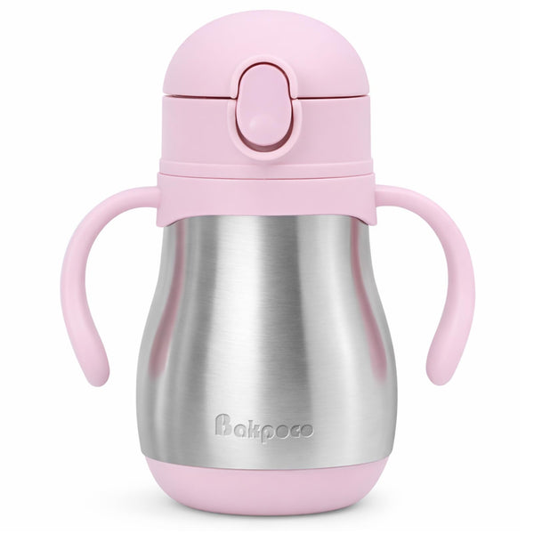 Bakpoco sippy cup with leakproof cap designed for travel and on-the-go use