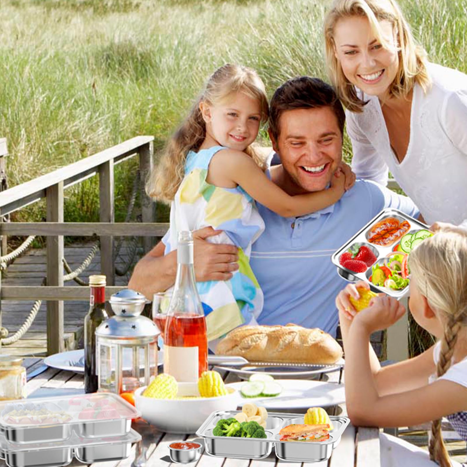 Bakpoco BPA-free and non-toxic plate for worry-free meals.