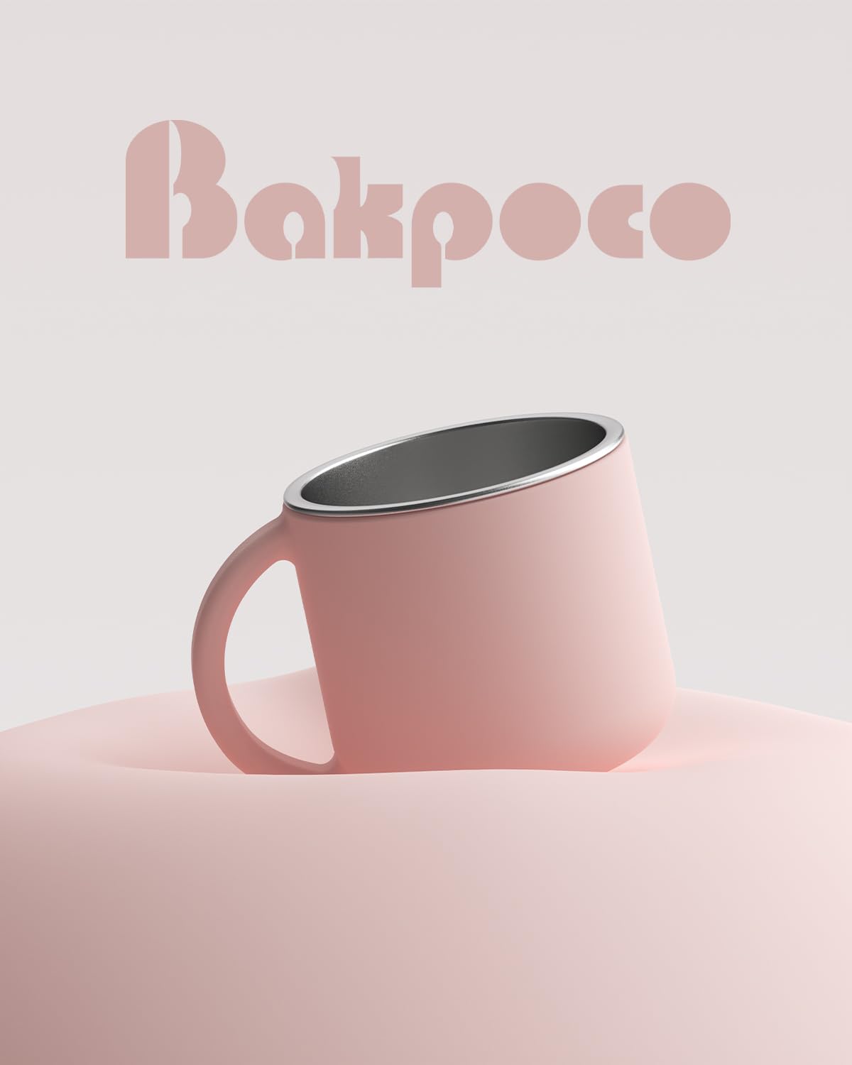 Bakpoco built-in sip measurements display 80 ml / 120 ml / 160 ml for tracking daily intake.