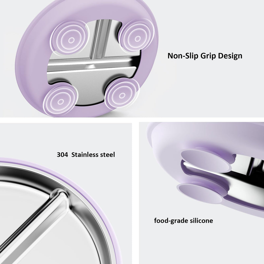 Bakpoco dishwasher-safe toddler plate simplifies cleanup after meals.