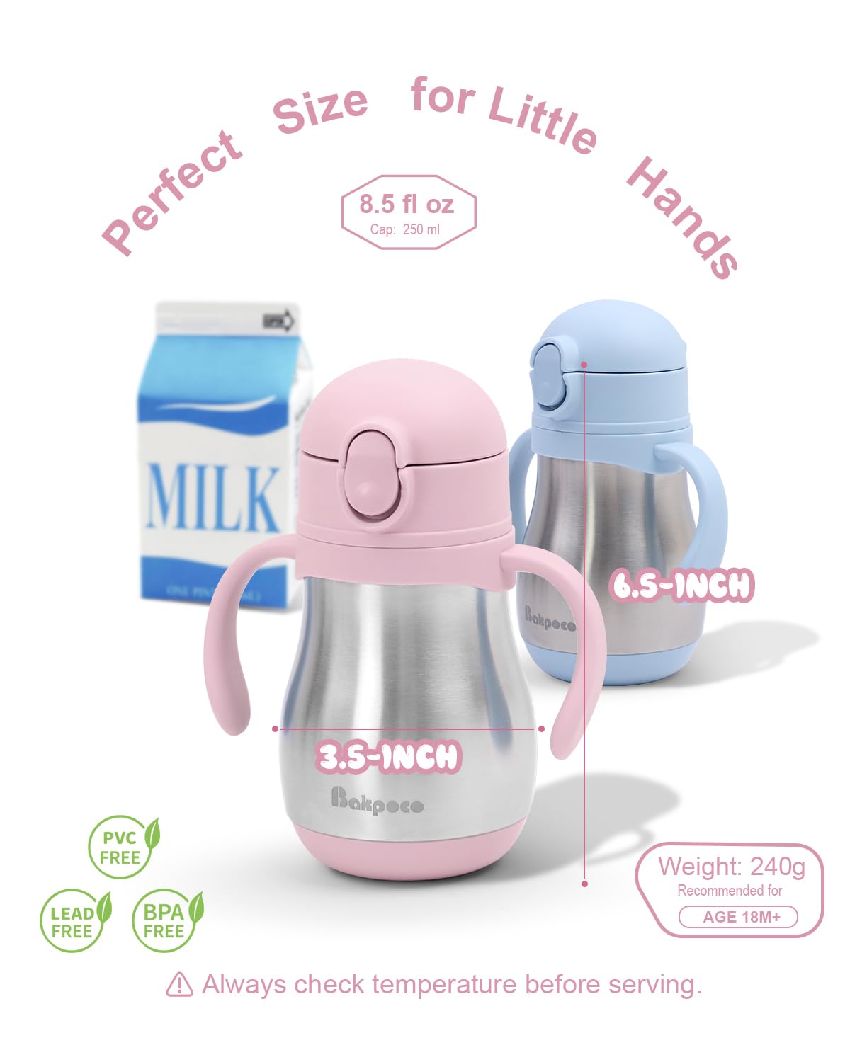 Durable stainless construction resists drops scratches and odors during daily use