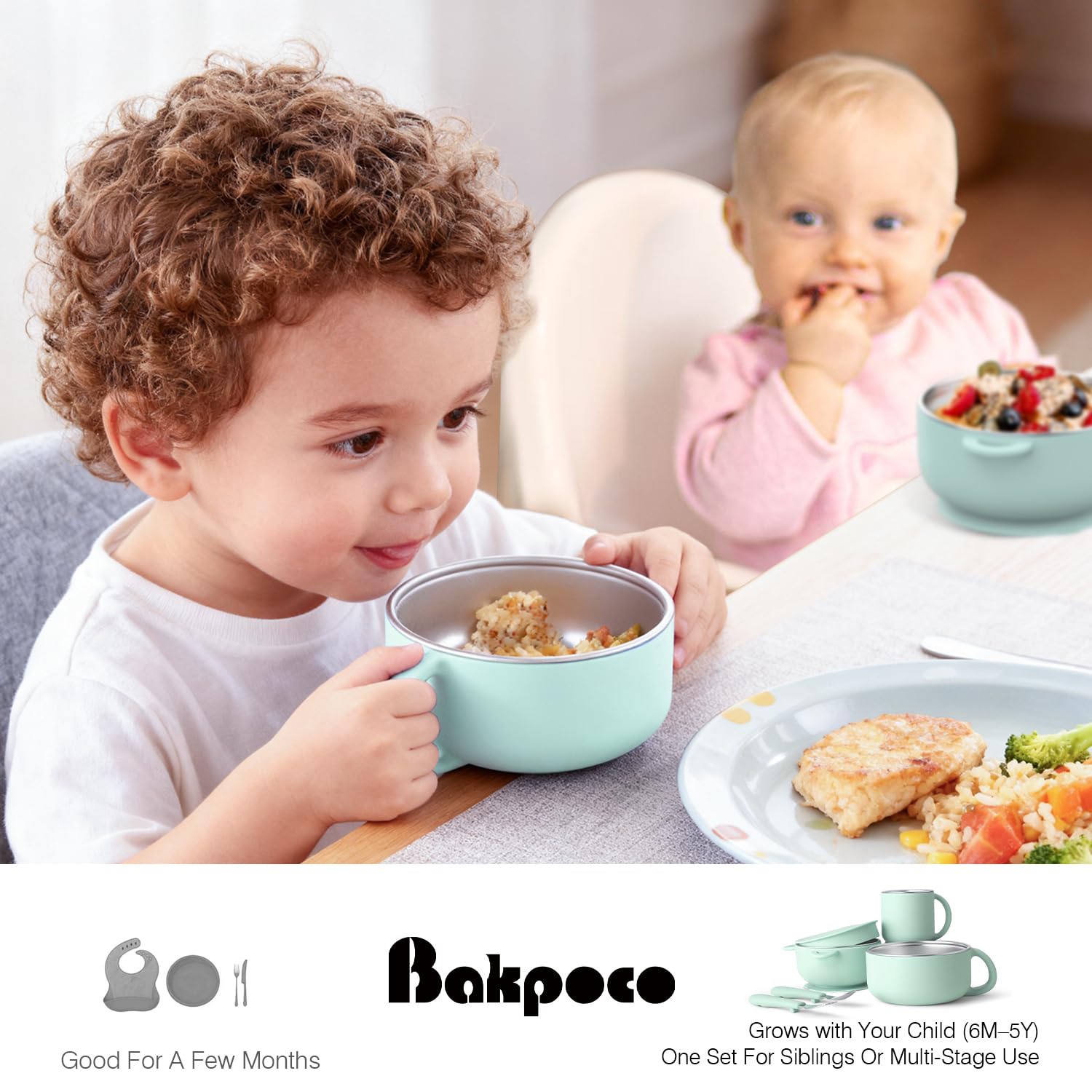 Bakpoco stainless steel core is easy to clean and stain resistant