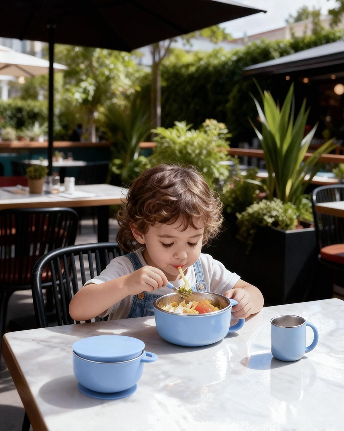 Bakpoco sage color brightens toddler dining experiences