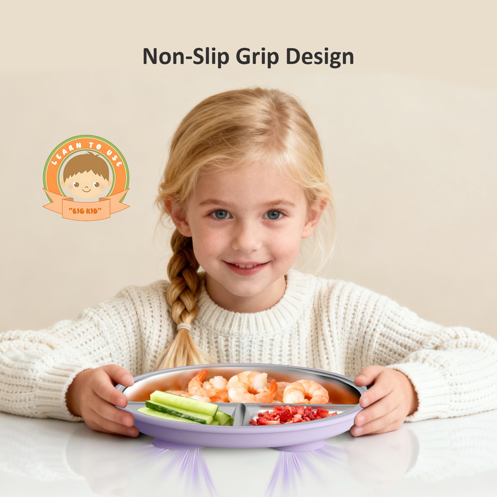 Bakpoco pink and lilac color options add cheerful style to family dinners.