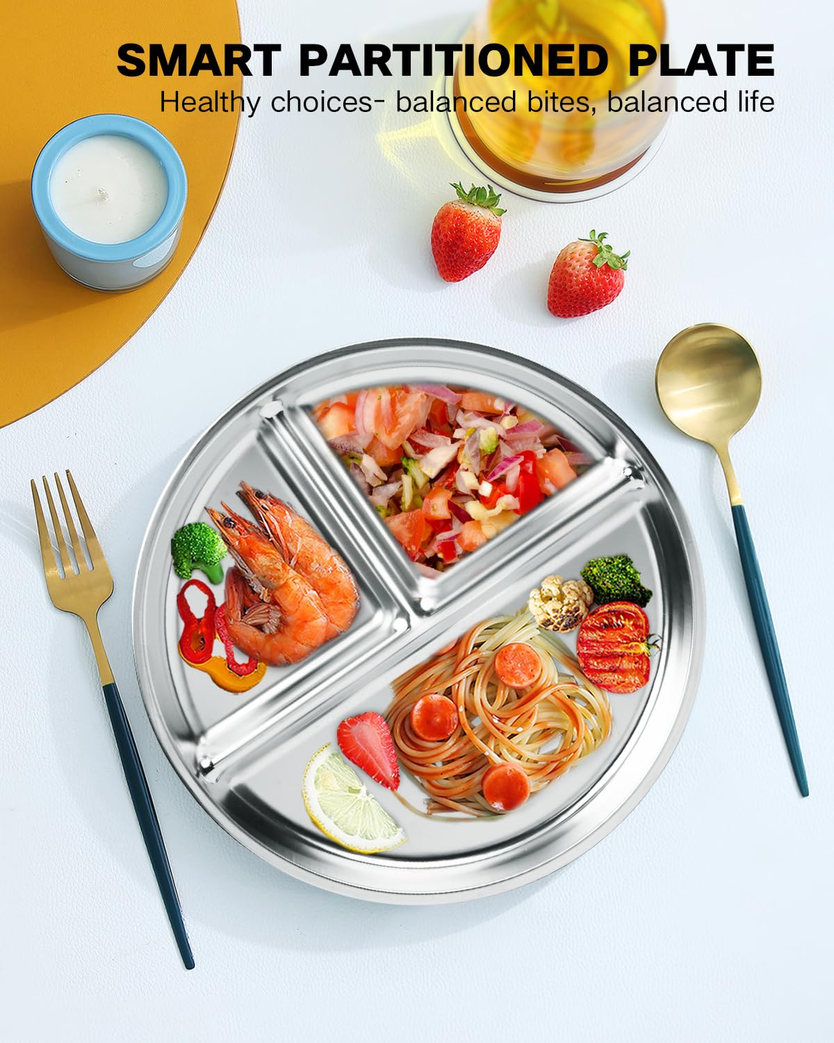 Bakpoco 2:1:1 portion-control plate supports meal planning