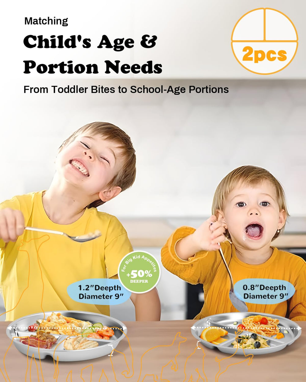 Bakpoco spill-defense edge helps reduce spills during toddler mealtime.