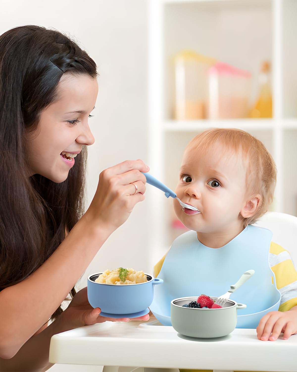Bakpoco stackable bowls shown compact for home or travel storage