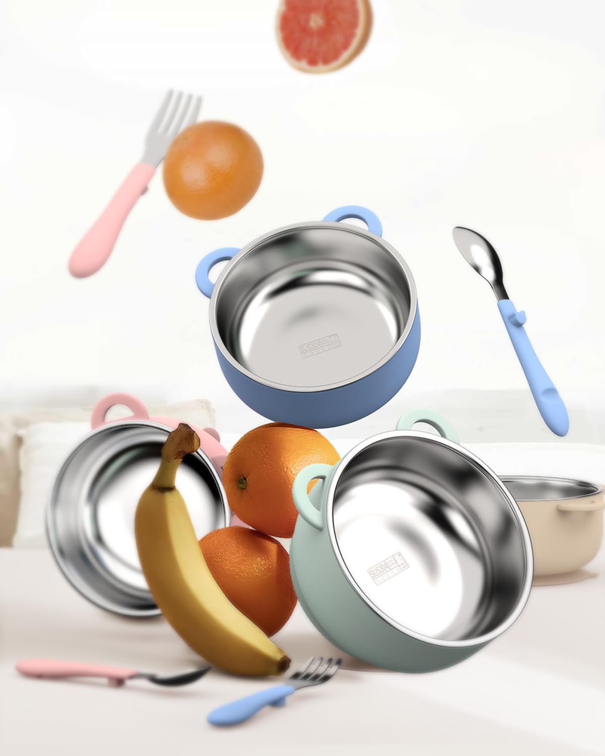 Bakpoco bowls resist stains and odors for everyday reuse