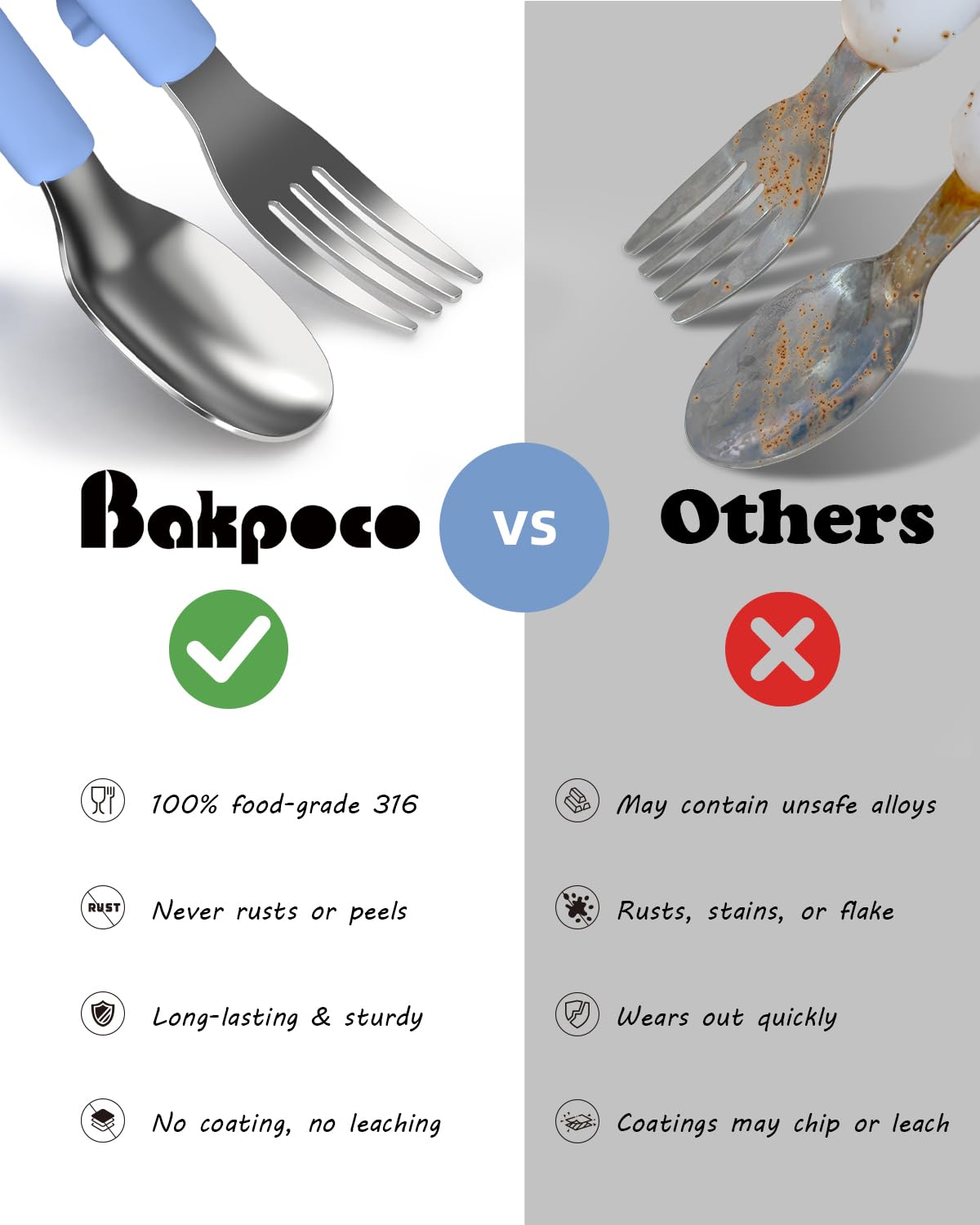 Bakpoco dishwasher-safe design simplifies cleaning after meals.