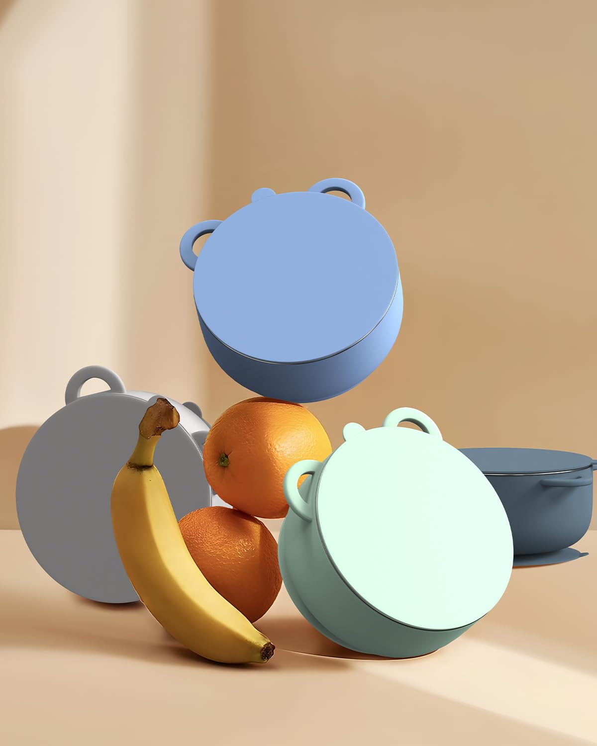 Bakpoco travel-friendly bowls fit bags for car trips and picnics.