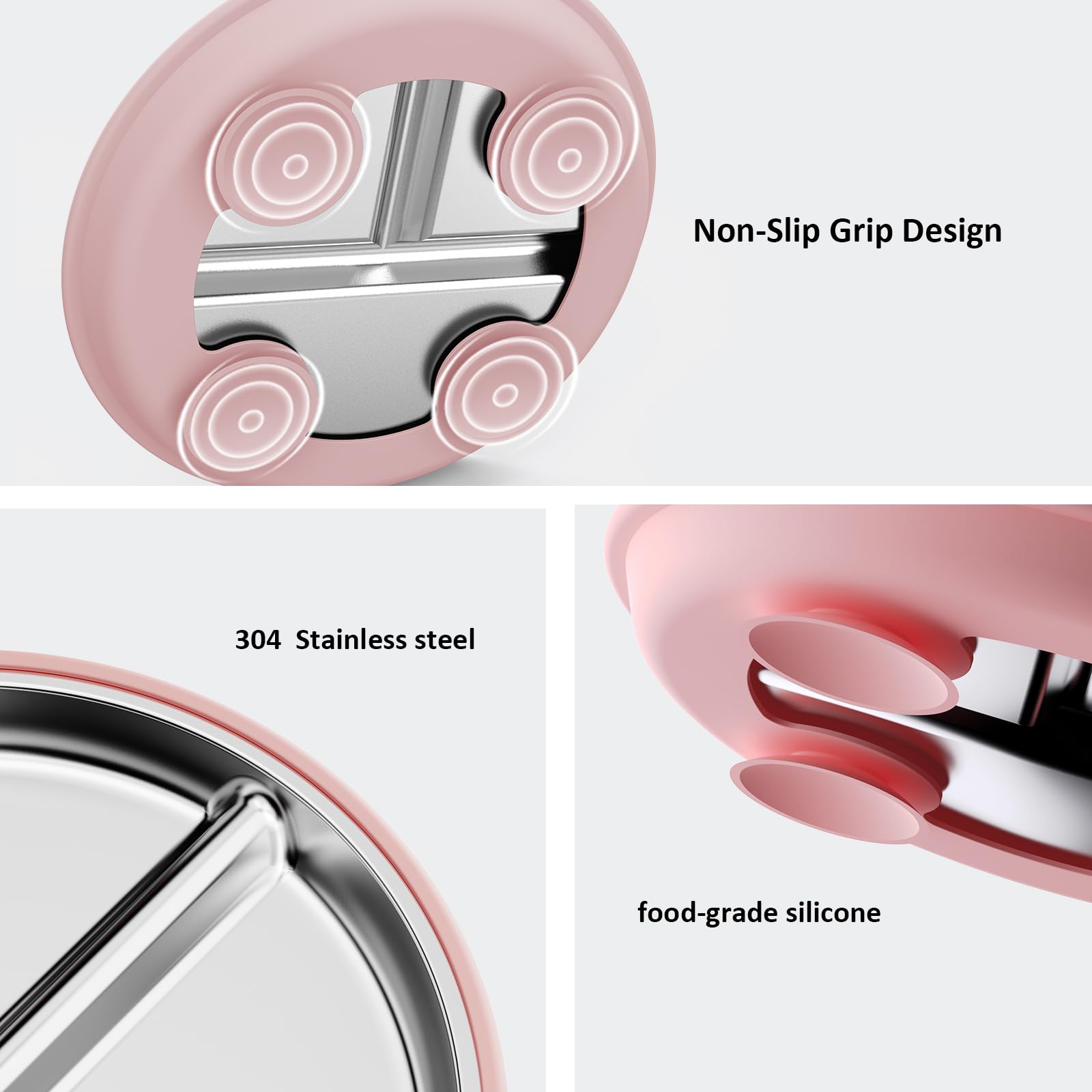 Shatterproof stainless steel withstands drops, a durable choice for growing eaters