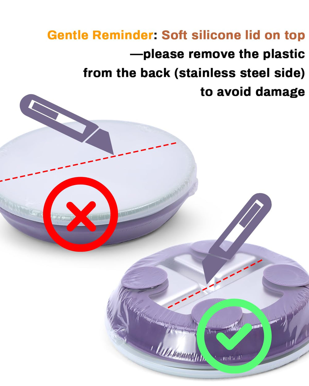 Bakpoco unbreakable toddler plate withstands drops and rough handling