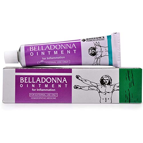 Bakson Belladonna Cream being applied on skin, may soothe irritated skin.