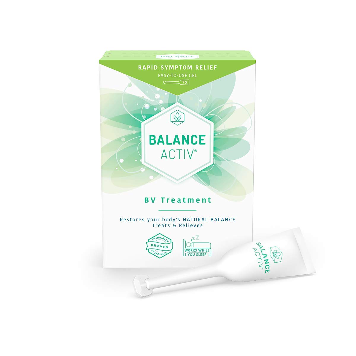 Balance Activ BV Gel box with seven tubes for convenient BV support.