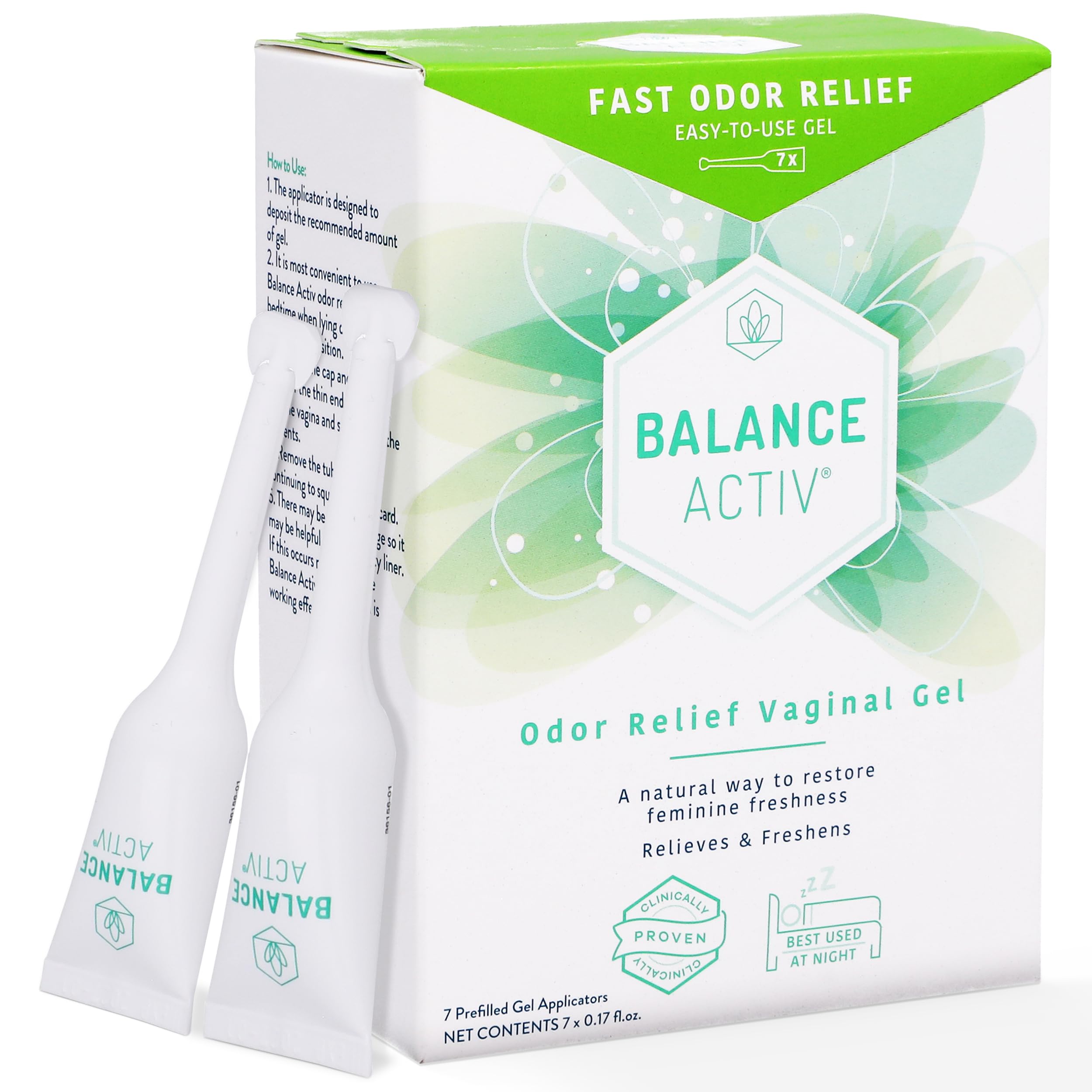 Balance Activ Odor Relief close-up shows soothing gel consistency.