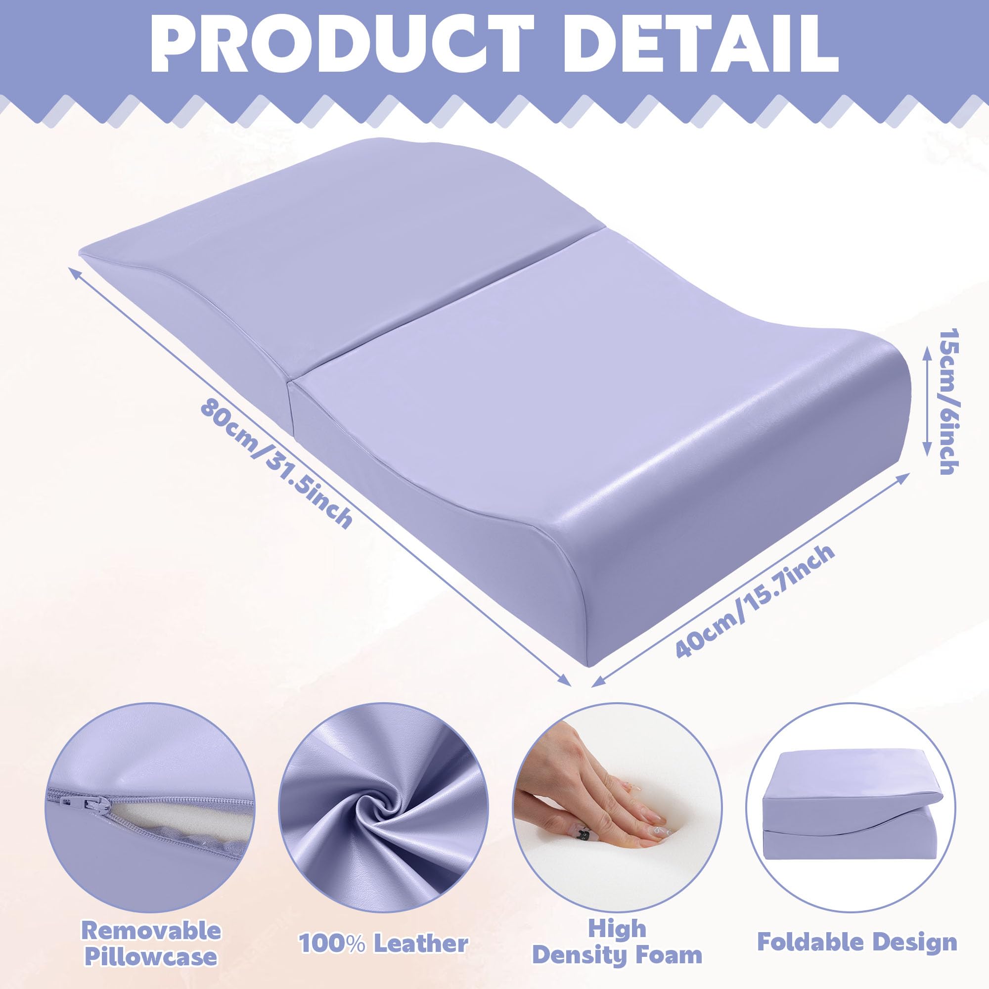 BALAPET foam padding highlights soft, high-density support for child comfort throughout shampooing.