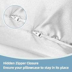 BALAPET white satin pillow cover offering elegant, wrinkle-free look