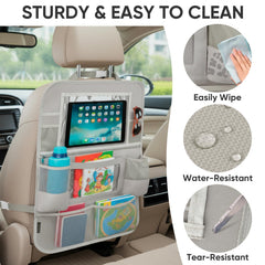 BALEINE backseat organizer 11-pocket design with large zippered compartment.