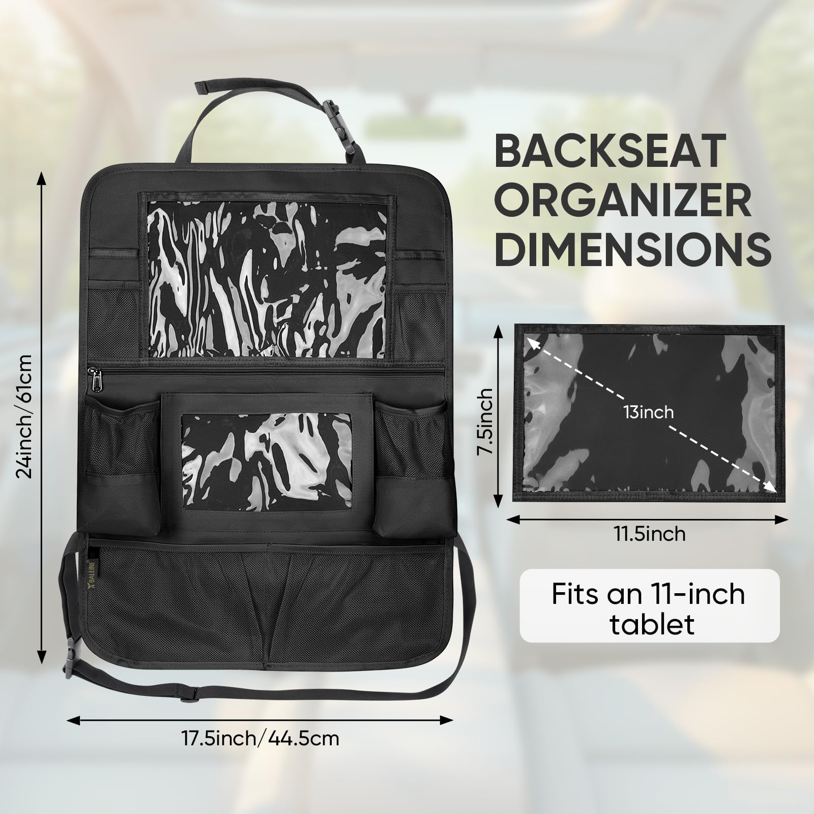 BALEINE reinforced corners keep the organizer flat and sturdy