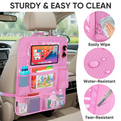 BALEINE backseat organizer reinforced straps and buckles ensure long-lasting secure fit.