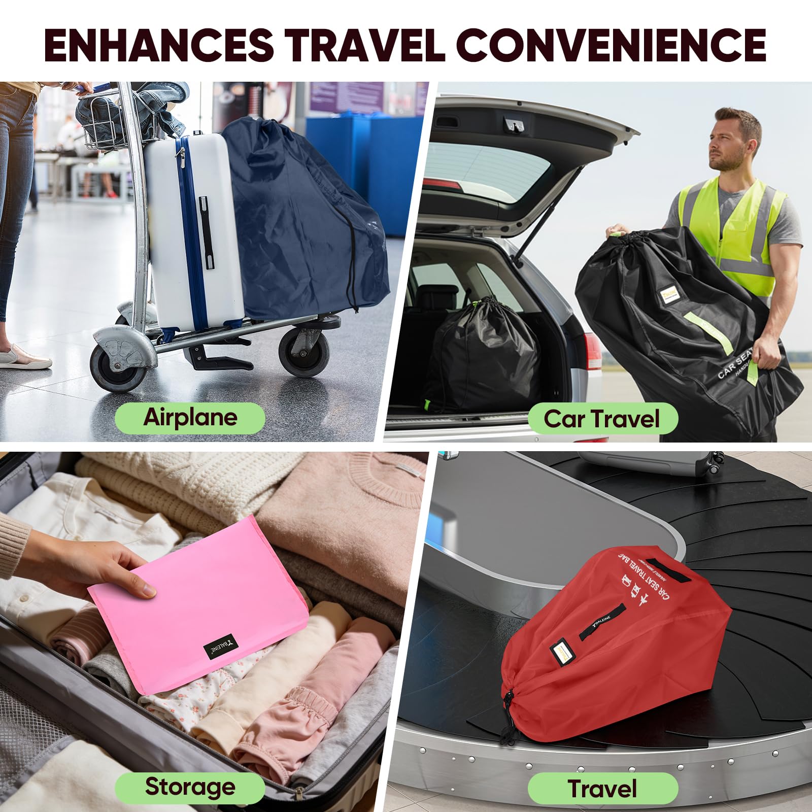 BALEINE at gate for easy check-in and protection during travel.