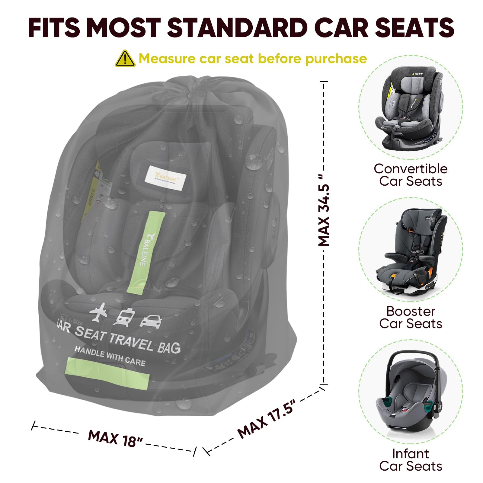 BALEINE foldable pouch enables compact storage after travel.