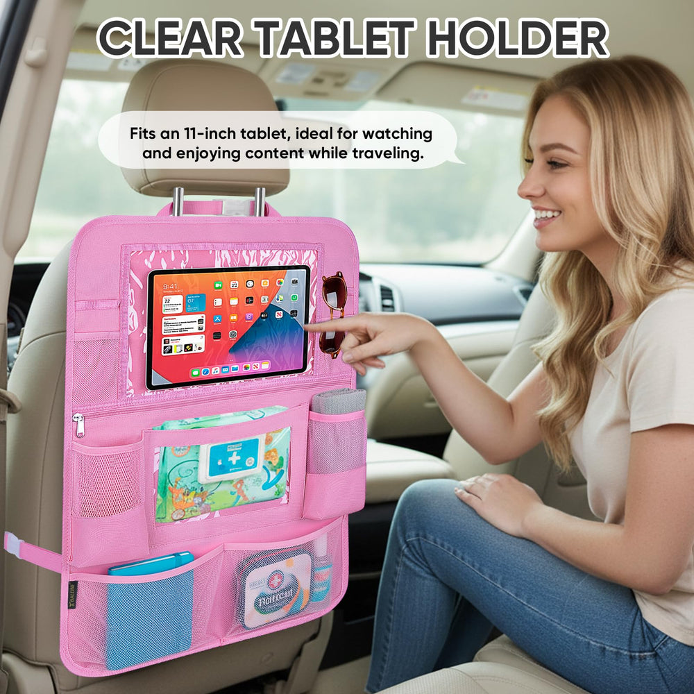 BALEINE tablet pocket with 11-inch viewer fits tablets for on-the-go entertainment.