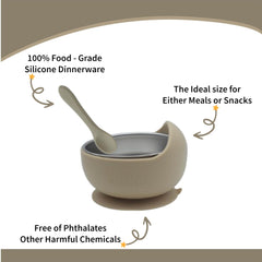 Balhika BPA-free silicone bowls safe for growing toddlers during meals