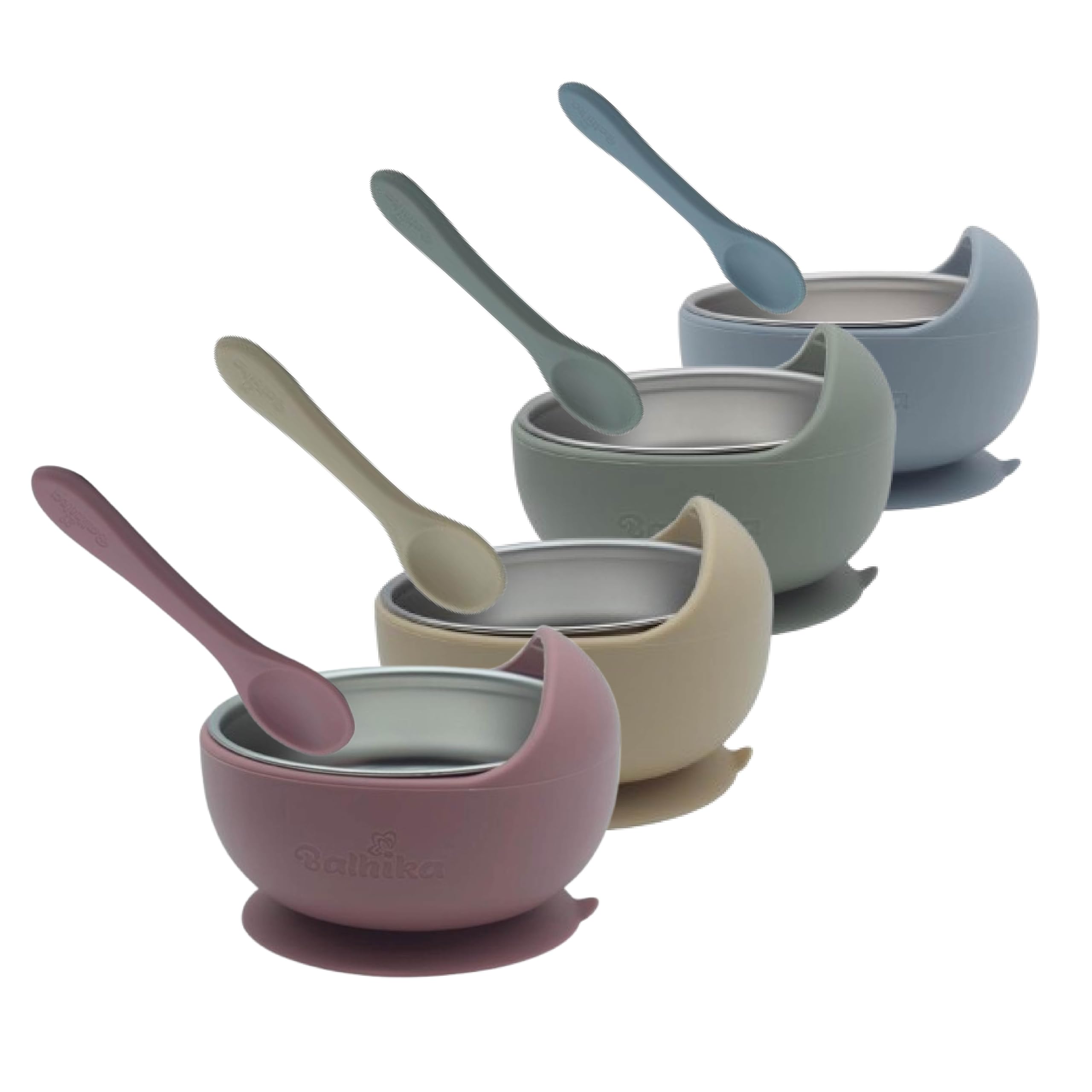 Balhika silicone baby bowl with suction base keeps meals tidy and steady at home