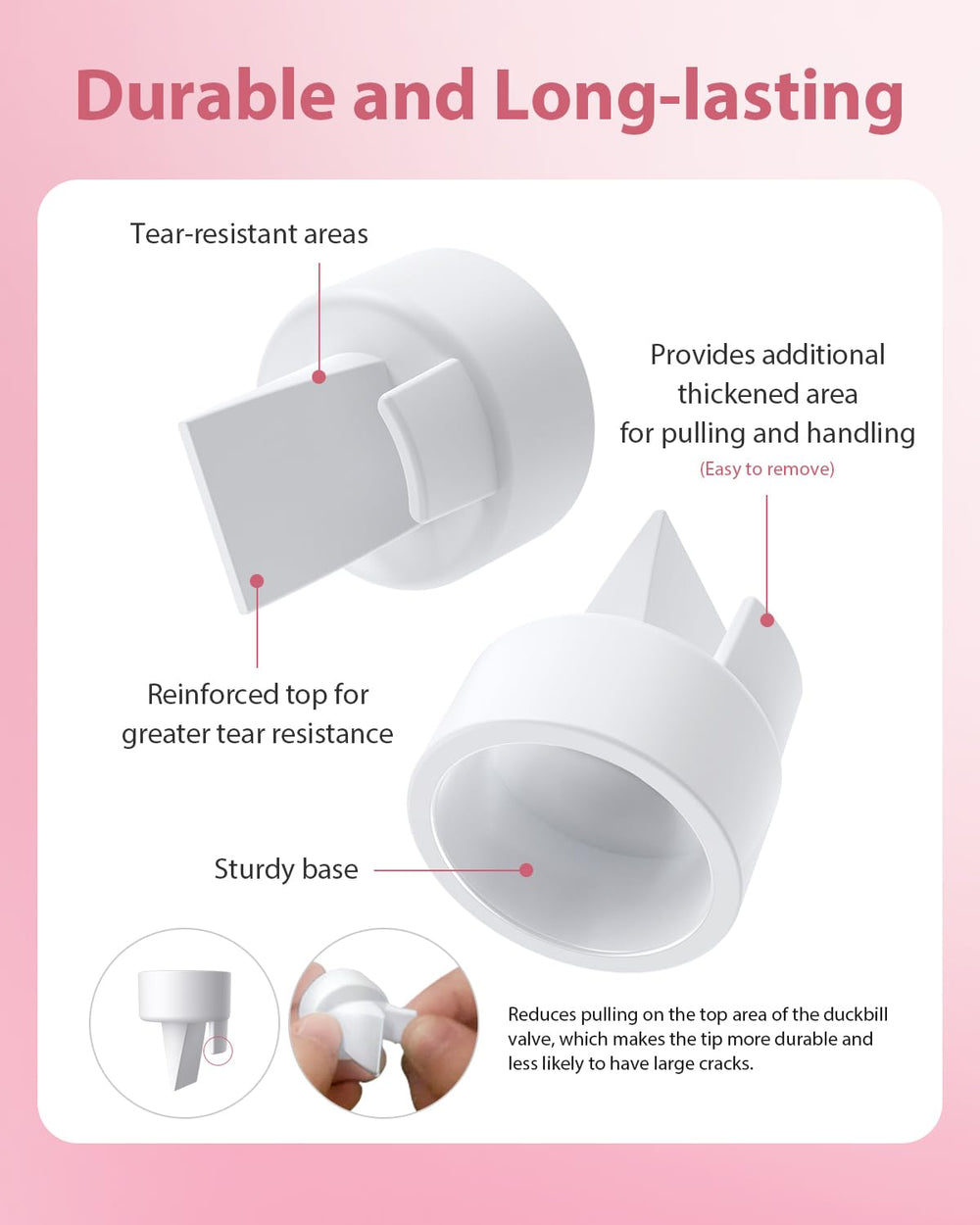 BALIME duckbill valve provides reliable pumping with leak-resistant performance.