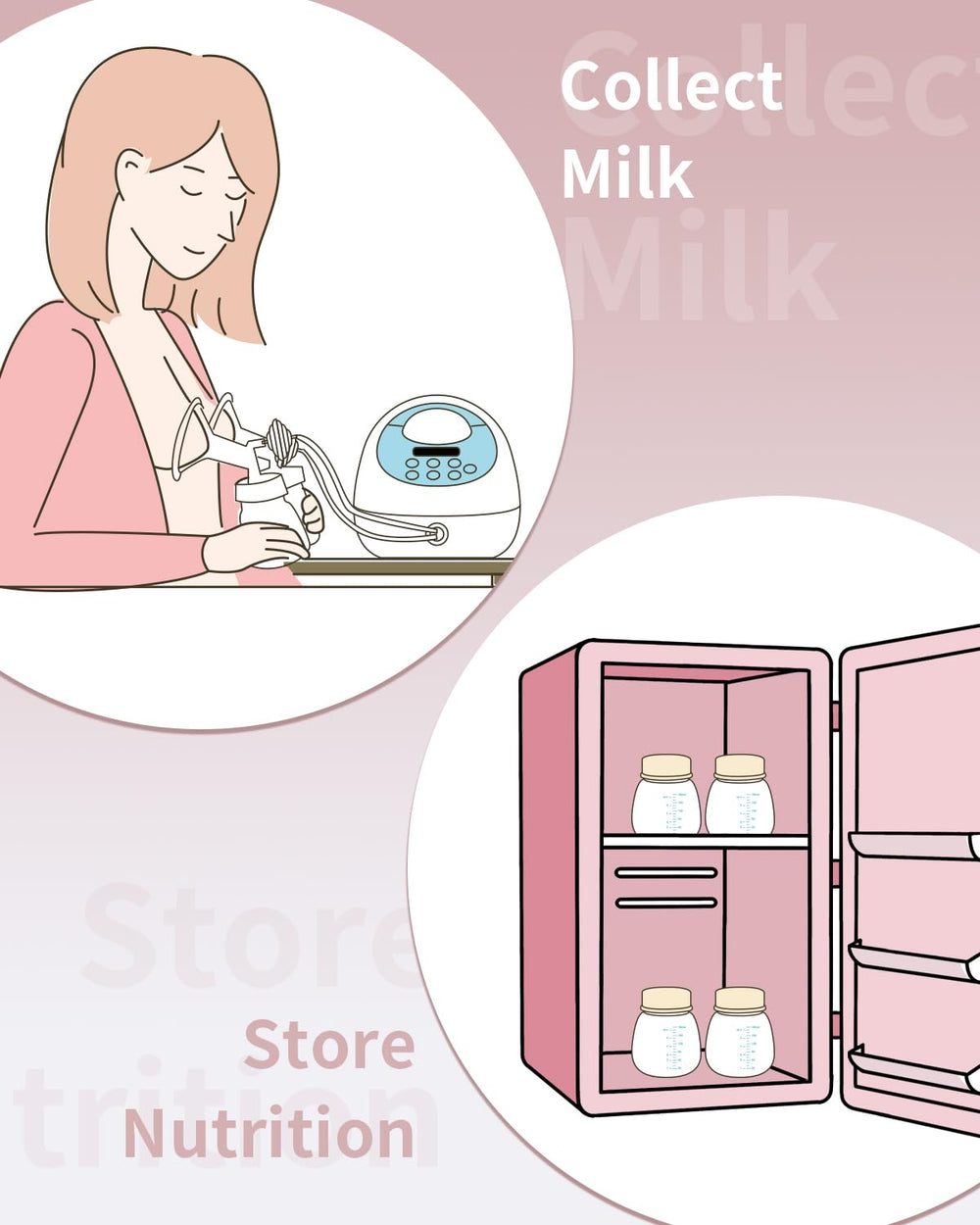 Wide-neck BALIME bottle allows easy filling and quick cleaning.