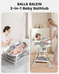 BALLA BALEIN 2-in-1-collapsible-bath-tub collapses for easy storage after use.
