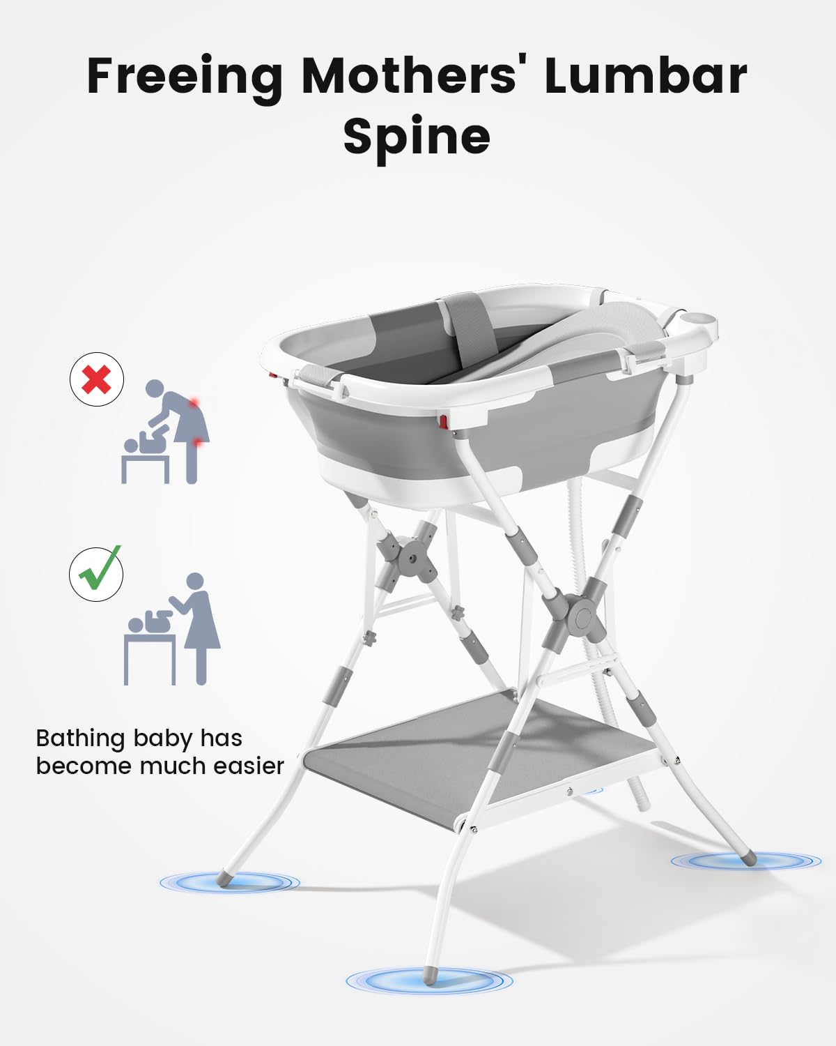 BALLA BALEIN collapsible-stand-with-coat-rack keeps bath gear organized.