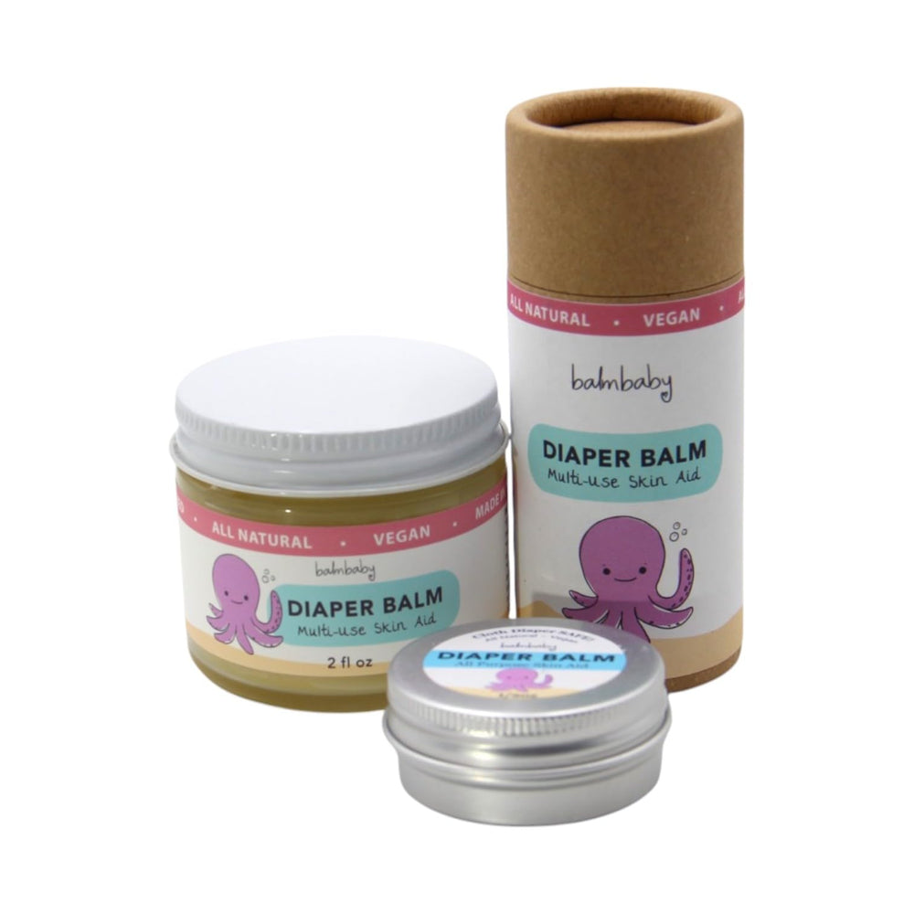 BALM! Baby Diaper Balm Stick formula safe for cloth diapers.