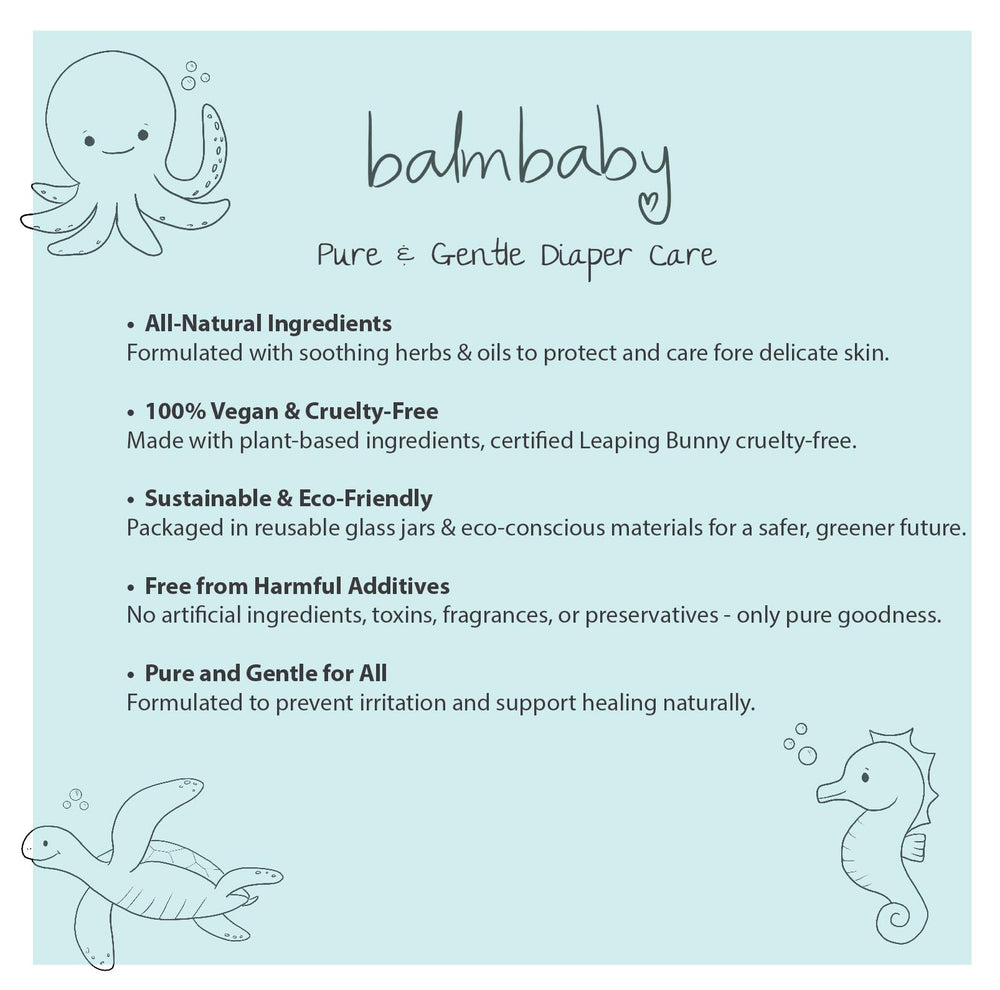 BALM! Baby Diaper Balm Stick shows creamy texture ready to rub in.