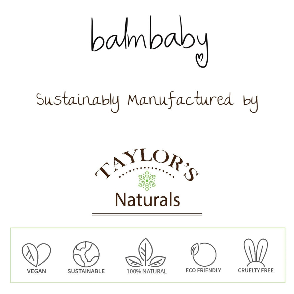 Made in USA badge on BALM! Baby packaging.